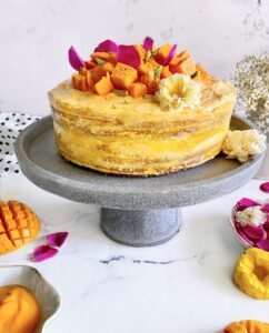 Eggless Mango Pound Cake