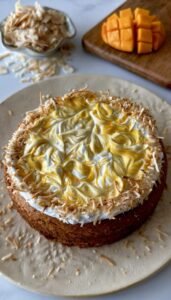 Coconut & Mango Tea cake