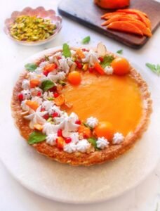Eggless Mango Tart