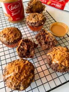 Eggless Biscoff Mufins
