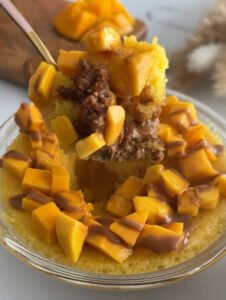 Egg-Free One Bowl Mango Biscoff Cake