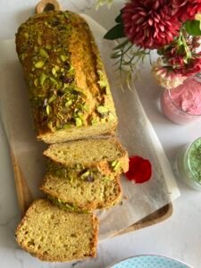 Eggless Thandai Cake